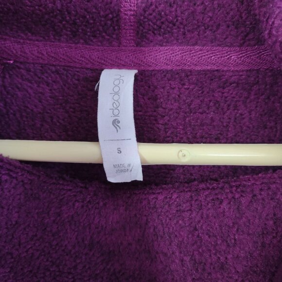 Ideology Women's Cowl Neck Fleece Sweater Top Purple Casual Boho Size Small - Picture 3 of 4